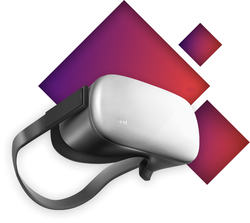 Imagen de un Vr viewer flotando